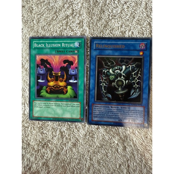 Set of 3 Yugioh Cards - Black Illusion Ritual, Relinquished, Relinquished Anima - Picture 3 of 4